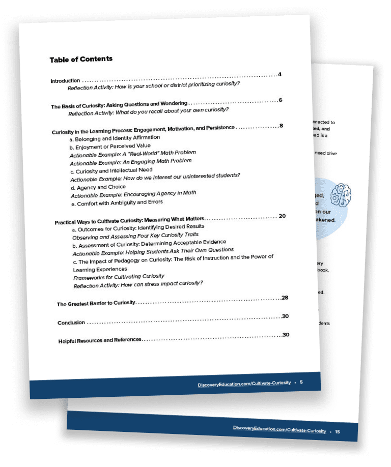 de curiosity primer pages